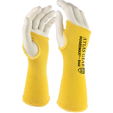 Atlas Gear 10in Aramid Resistant Sleeves W/ Thumb hole 9142YL